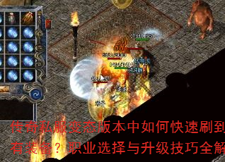 传奇私服变态版本中如何快速刷到稀有装备?职业选择与升级技巧全解析 传奇私服变态版本中如何快速刷到稀有装备?职业选择与升级技巧全解析